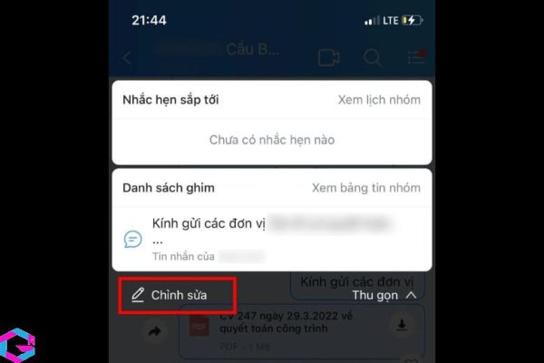 cách ghim tin nhắn trên Zalo