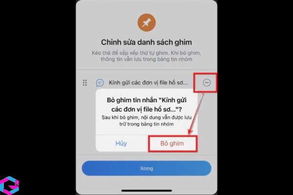 cách ghim tin nhắn trên Zalo