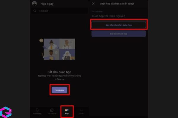 cách tạo cuộc họp trên microsoft team