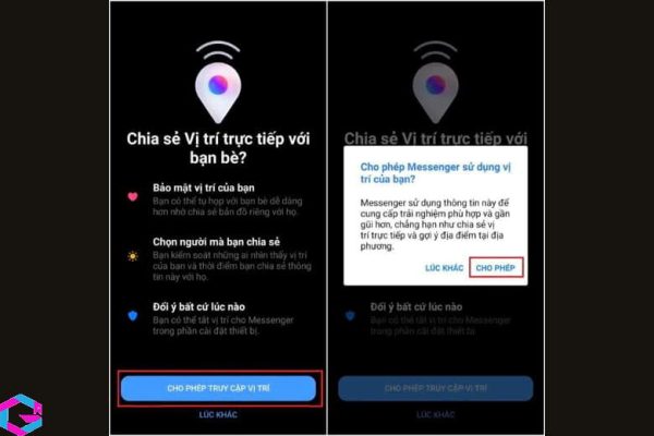 cách chia sẻ vị trí trên Messenger 