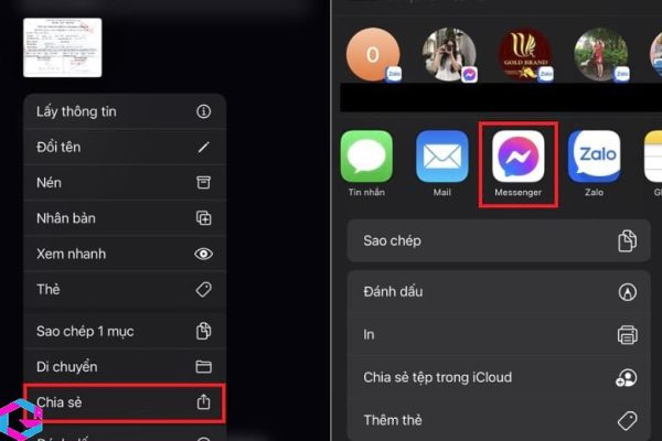 cách gửi file qua messenger