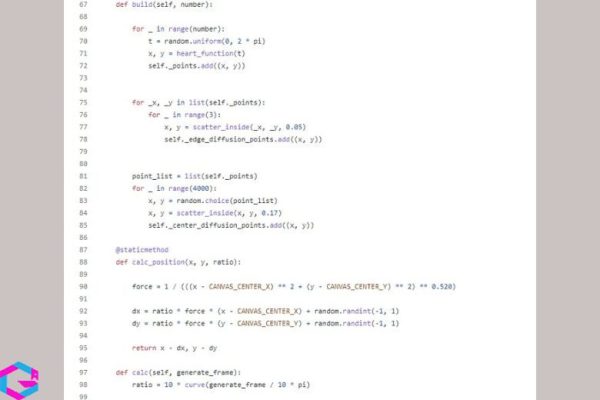 code trái tim Python