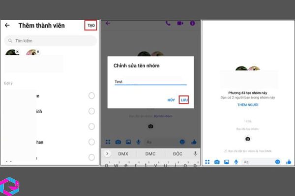 cách tạo nhóm trên Messenger 