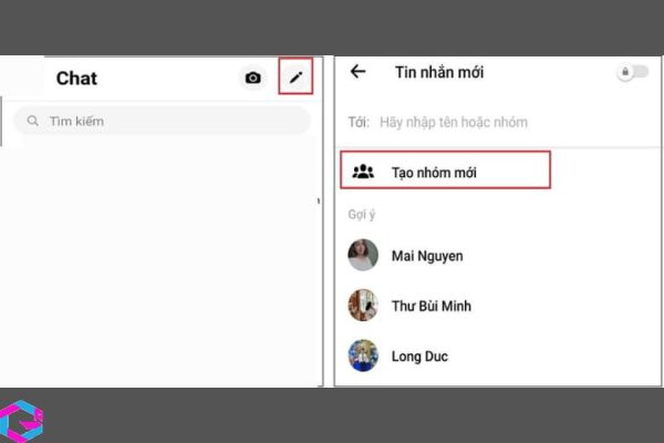 cách tạo nhóm trên Messenger 