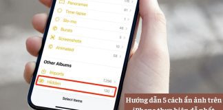 Hướng dẫn 5 cách ẩn ảnh trên iPhone thực hiện dễ nhất