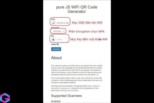 Cách quét mã QR Wifi trên iPhone